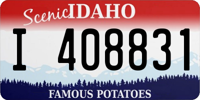 ID license plate I408831