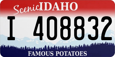 ID license plate I408832