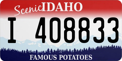 ID license plate I408833