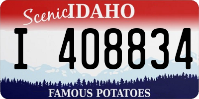 ID license plate I408834