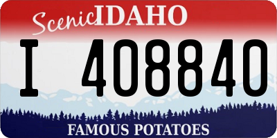 ID license plate I408840