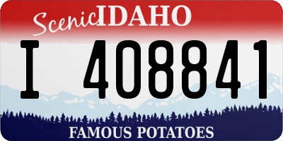 ID license plate I408841