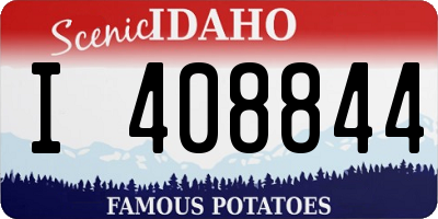ID license plate I408844