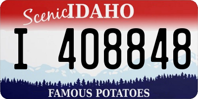 ID license plate I408848