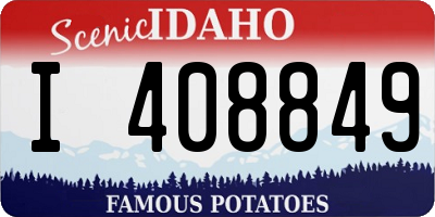 ID license plate I408849