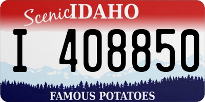 ID license plate I408850