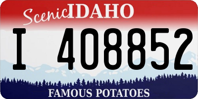 ID license plate I408852