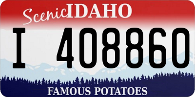 ID license plate I408860