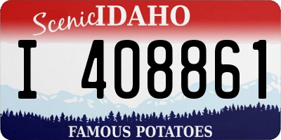 ID license plate I408861