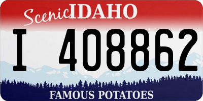 ID license plate I408862