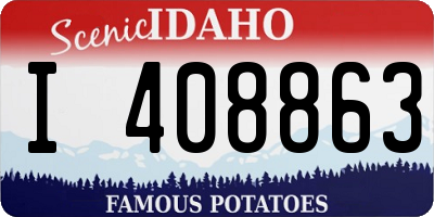 ID license plate I408863
