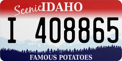 ID license plate I408865