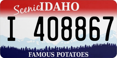 ID license plate I408867