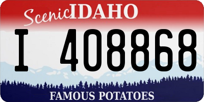 ID license plate I408868