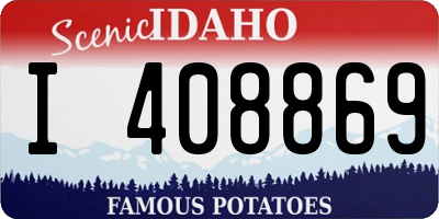 ID license plate I408869