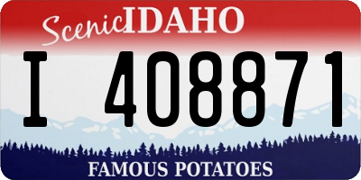 ID license plate I408871