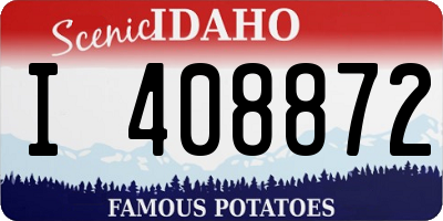 ID license plate I408872