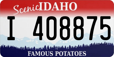 ID license plate I408875