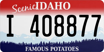 ID license plate I408877