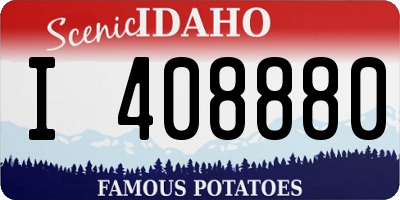 ID license plate I408880