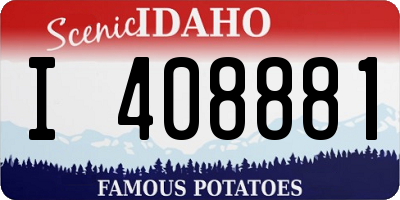 ID license plate I408881
