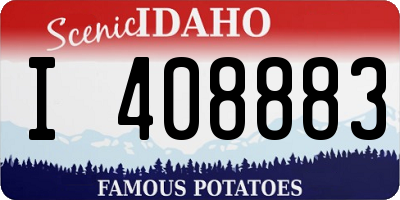 ID license plate I408883