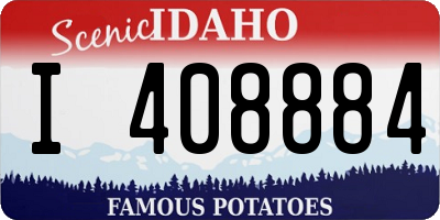 ID license plate I408884
