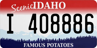 ID license plate I408886
