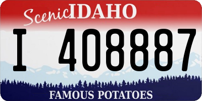 ID license plate I408887