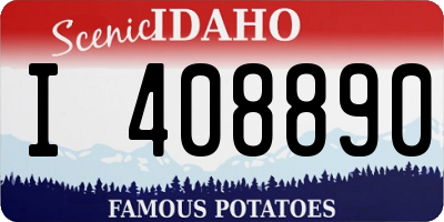 ID license plate I408890