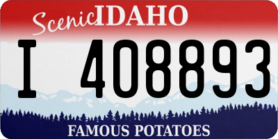 ID license plate I408893
