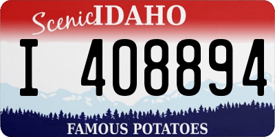 ID license plate I408894
