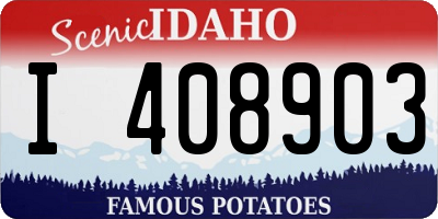 ID license plate I408903