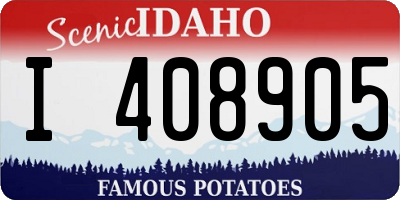 ID license plate I408905
