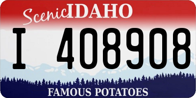 ID license plate I408908
