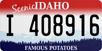 ID license plate I408916