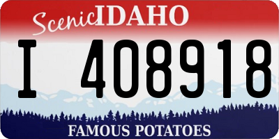ID license plate I408918