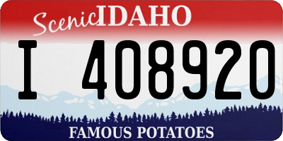 ID license plate I408920
