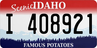 ID license plate I408921