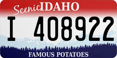 ID license plate I408922