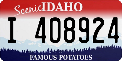 ID license plate I408924