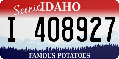 ID license plate I408927