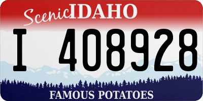 ID license plate I408928