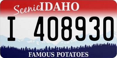 ID license plate I408930