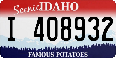 ID license plate I408932