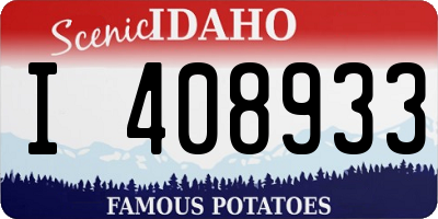 ID license plate I408933