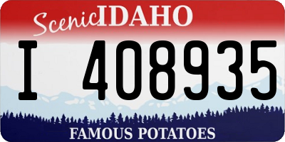 ID license plate I408935