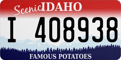 ID license plate I408938