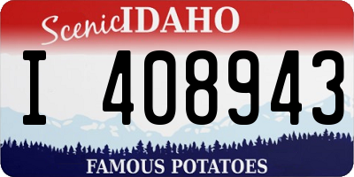 ID license plate I408943