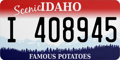 ID license plate I408945